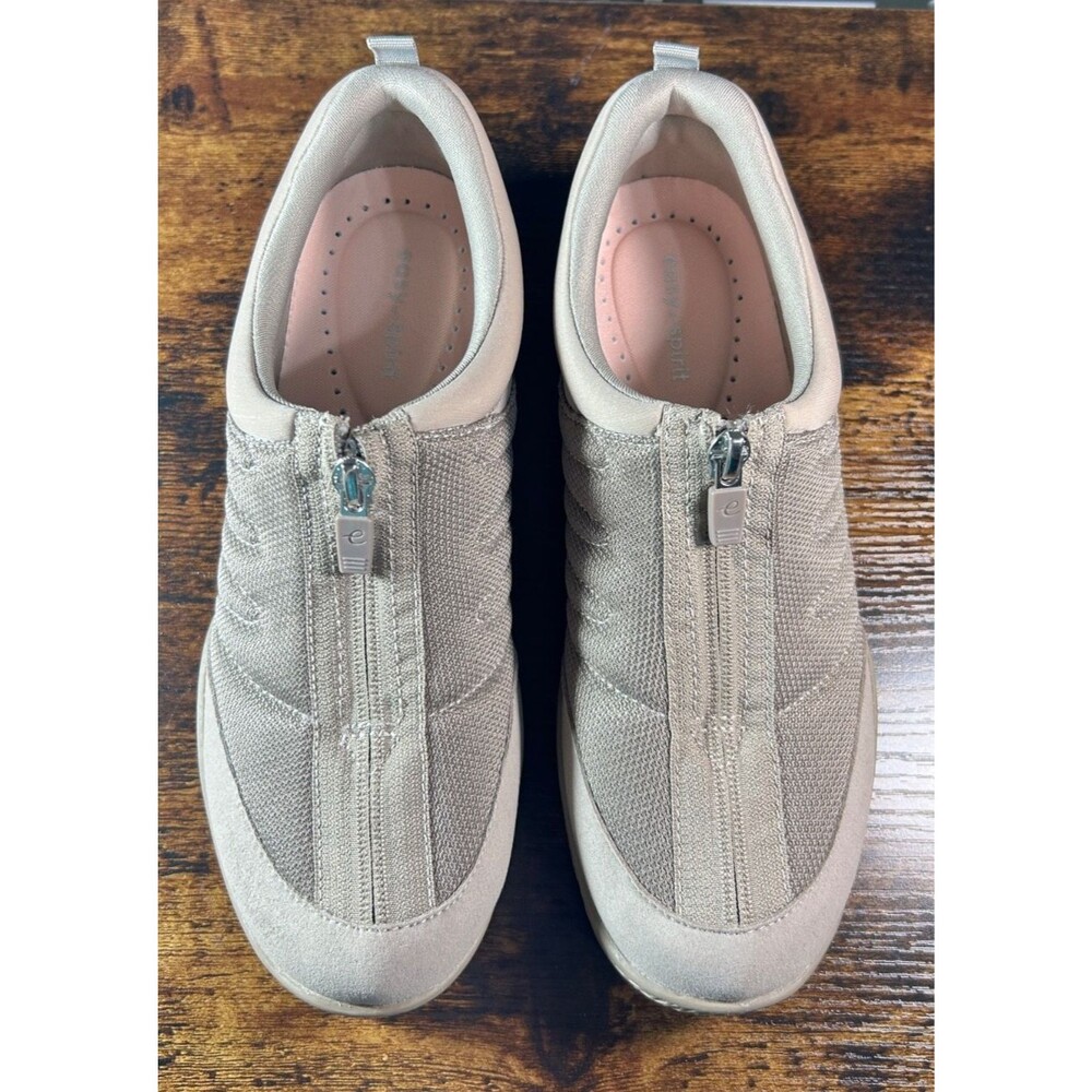 Easy Spirit Women's Bestrong Zip-Up Walking Sneakers Taupe 7.5M